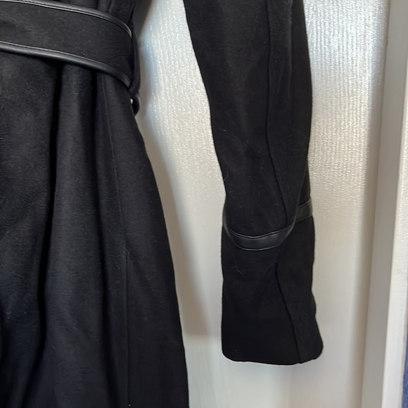 NWT INC International Concept Faux-Fur-Collar black coat/jacket XS - Picture 4 of 4